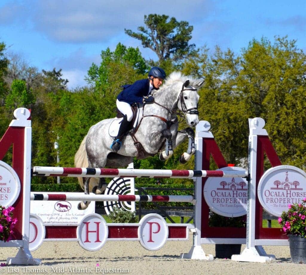 Liz on Cooley Quicksilver during the 2019 OHP Eventing Prix