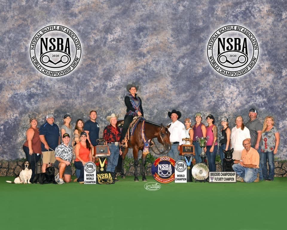 Nancy Ditty and Forever KOOl, 2020 NSBA Champions, PC Ditty Up Farm