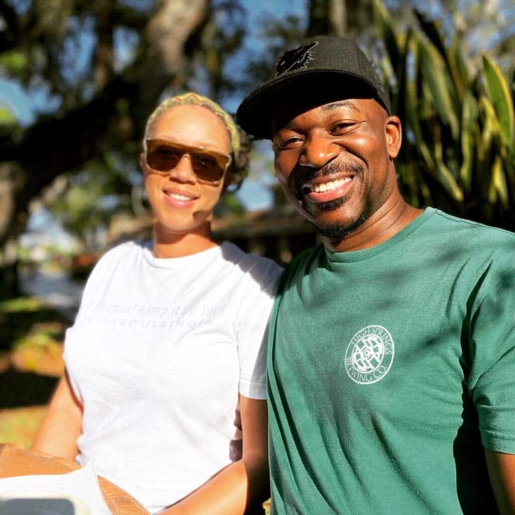 Always smiling! Rashad & Patrice Jones - Owners of Big Lee's Serious About BBQ.